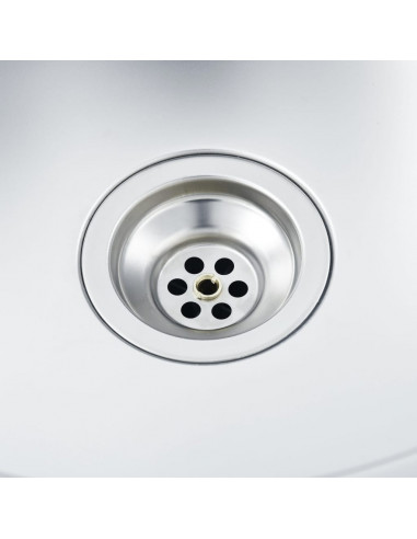 Lavello da Cucina Lavorato a Mano in Acciaio Inox