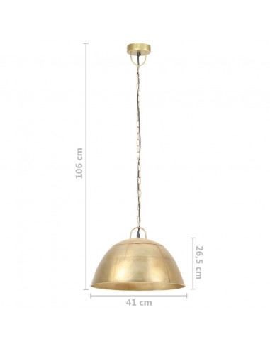 Lampada Industriale Vintage 25 W Ottone Rotonda 41 cm E27