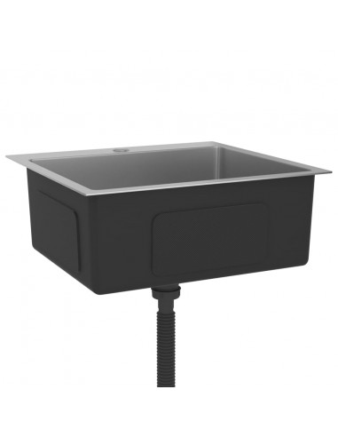 Lavello da Cucina Lavorato a Mano in Acciaio Inox