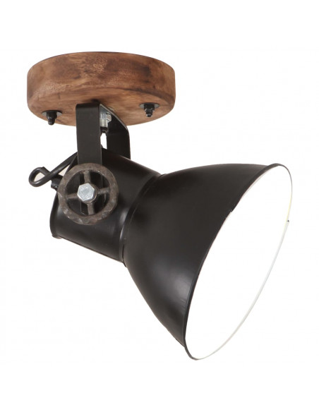 Lampade da Parete/Soffitto 2 pz Industriale Nere 20x25 cm E27