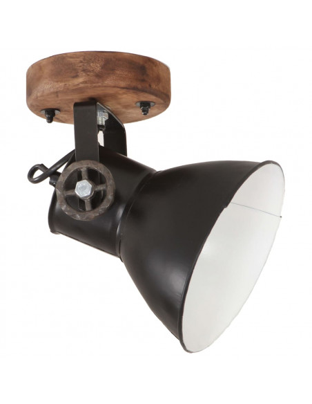 Lampade da Parete/Soffitto 2 pz Industriale Nere 20x25 cm E27