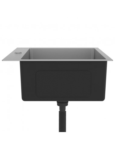 Lavello da Cucina Lavorato a Mano in Acciaio Inox