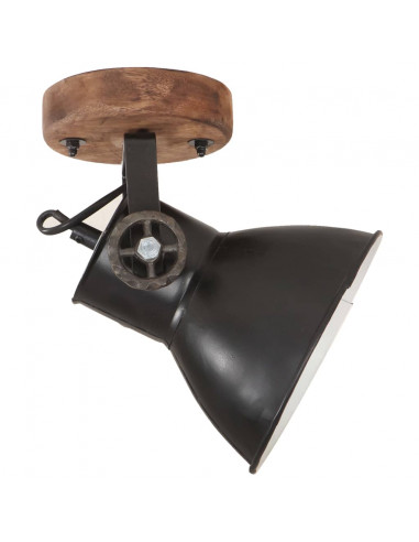 Lampade da Parete/Soffitto 2 pz Industriale Nere 20x25 cm E27