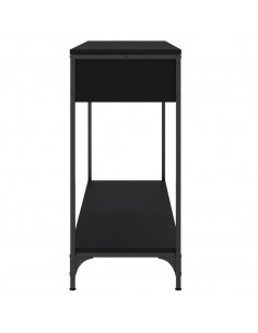 Tavolino Consolle Nero 100x34,5x75 cm in Legno Multistrato 2