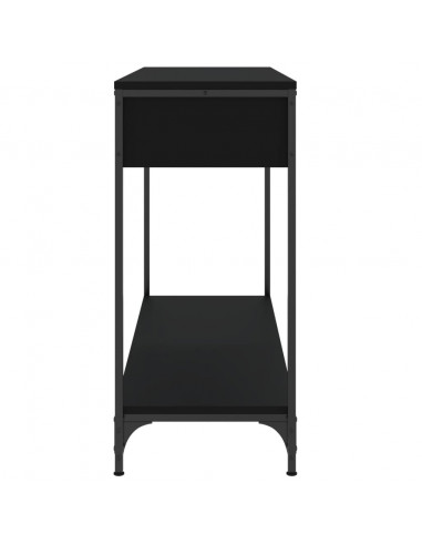 Tavolino Consolle Nero 100x34,5x75 cm in Legno Multistrato