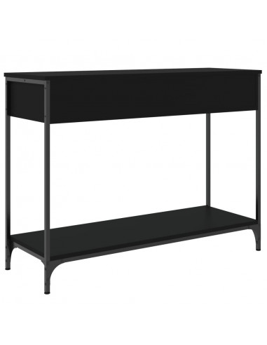Tavolino Consolle Nero 100x34,5x75 cm in Legno Multistrato