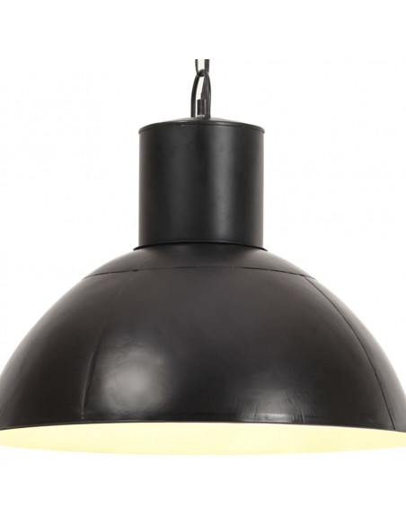 Lampada a Sospensione 25 W Nera Rotonda 48 cm E27