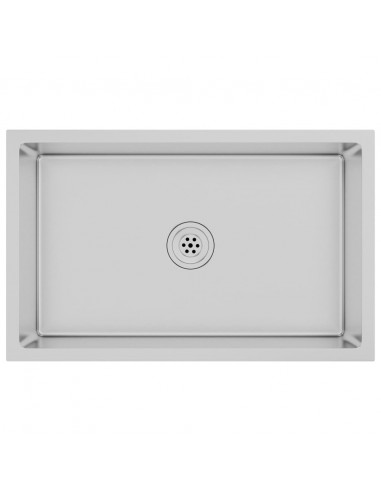 Lavello da Cucina Lavorato a Mano in Acciaio Inox