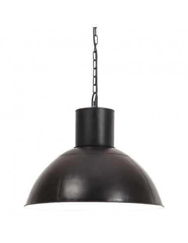 Lampada a Sospensione 25 W Nera Rotonda 48 cm E27