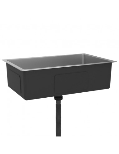 Lavello da Cucina Lavorato a Mano in Acciaio Inox