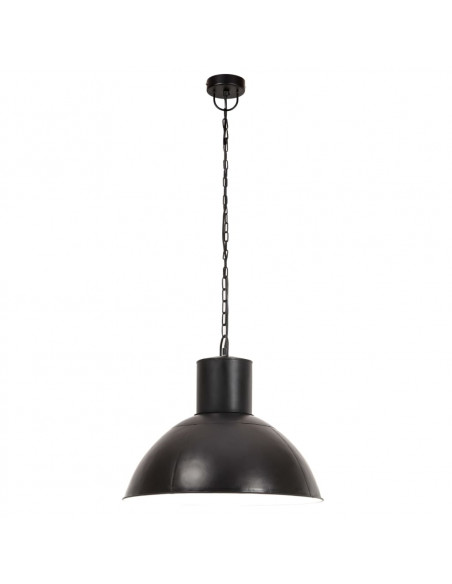 Lampada a Sospensione 25 W Nera Rotonda 48 cm E27