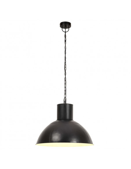 Lampada a Sospensione 25 W Nera Rotonda 48 cm E27