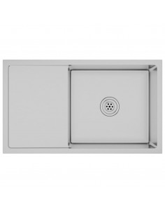 Lavello da Cucina Lavorato a Mano in Acciaio Inox 2