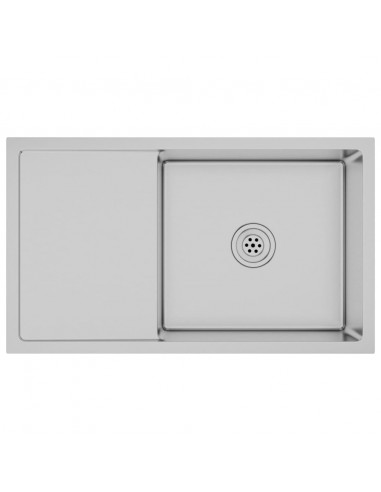 Lavello da Cucina Lavorato a Mano in Acciaio Inox