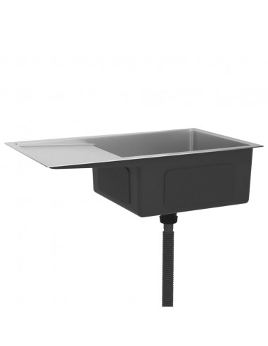 Lavello da Cucina Lavorato a Mano in Acciaio Inox