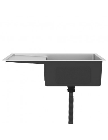 Lavello da Cucina Lavorato a Mano in Acciaio Inox