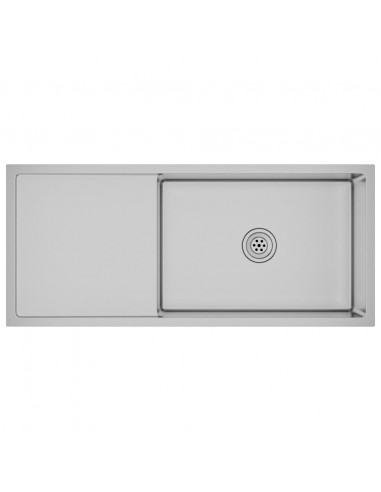 Lavello da Cucina Lavorato a Mano in Acciaio Inox