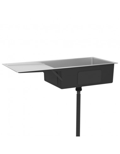 Lavello da Cucina Lavorato a Mano in Acciaio Inox