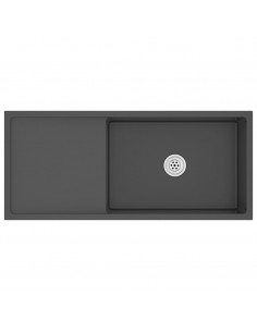 Lavello da Cucina Lavorato a Mano Nero in Acciaio Inox 2