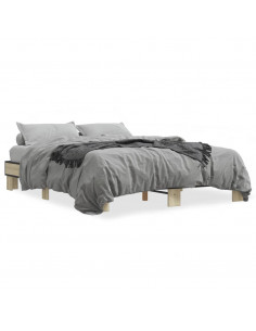 Giroletto Rovere Sonoma 150x200 cm in Legno Multistrato Metallo 2