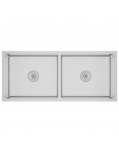 Lavello da Cucina Lavorato a Mano in Acciaio Inox 2