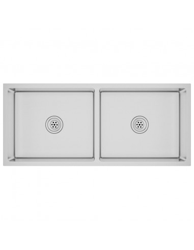 Lavello da Cucina Lavorato a Mano in Acciaio Inox