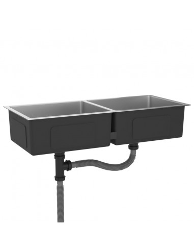 Lavello da Cucina Lavorato a Mano in Acciaio Inox