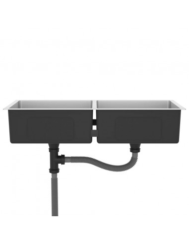 Lavello da Cucina Lavorato a Mano in Acciaio Inox