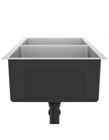 Lavello da Cucina Lavorato a Mano in Acciaio Inox