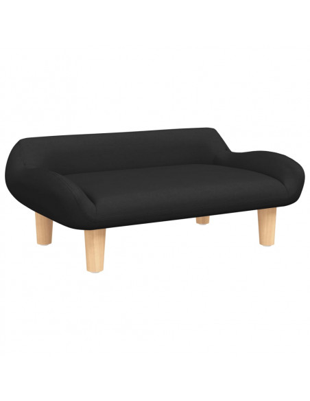 Lettino per Cani Nero 70x40x24 cm in Tessuto