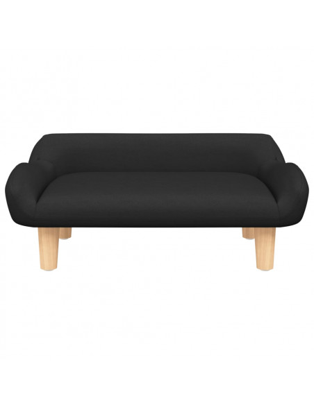 Lettino per Cani Nero 70x40x24 cm in Tessuto