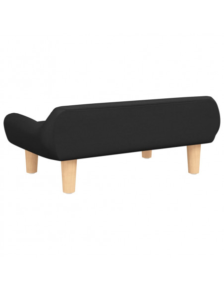 Lettino per Cani Nero 70x40x24 cm in Tessuto