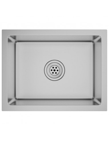 Lavello da Cucina Lavorato a Mano in Acciaio Inox