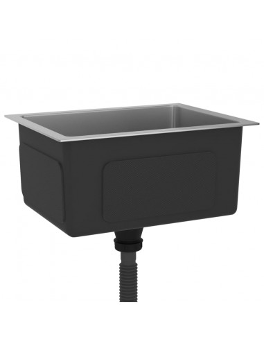 Lavello da Cucina Lavorato a Mano in Acciaio Inox