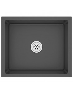 Lavello da Cucina Artigianale Nero in Acciaio Inox 2