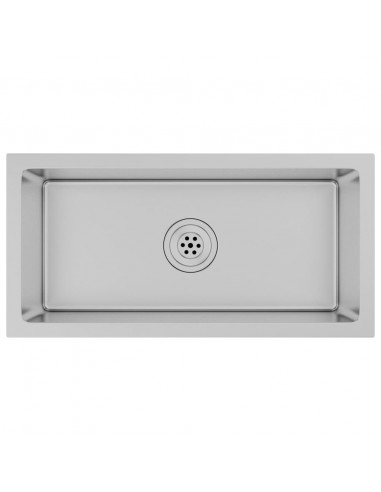 Lavello da Cucina Lavorato a Mano in Acciaio Inox