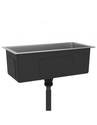 Lavello da Cucina Lavorato a Mano in Acciaio Inox