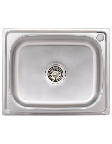 Lavello da Campeggio con Vasca Singola in Acciaio Inox