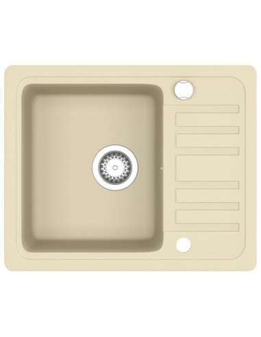 Lavello da Cucina in Granito Vasca Singola Beige