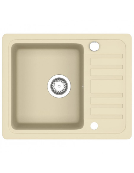 Lavello da Cucina in Granito Vasca Singola Beige