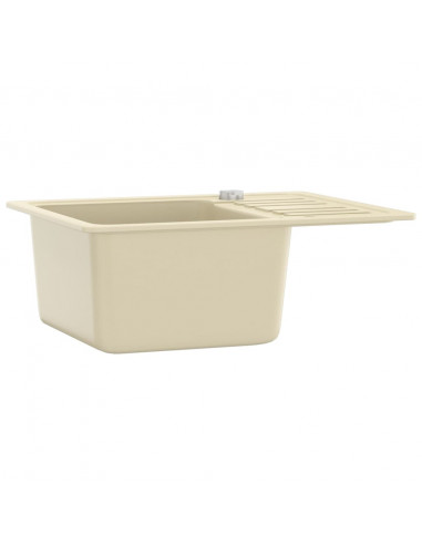 Lavello da Cucina in Granito Vasca Singola Beige