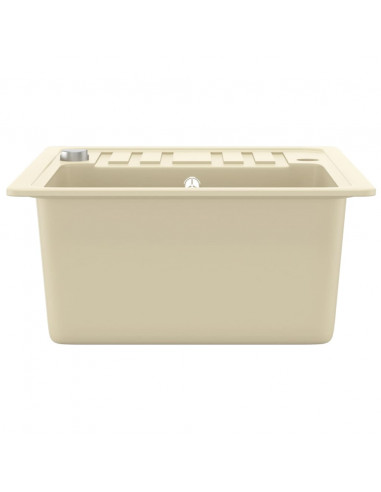 Lavello da Cucina in Granito Vasca Singola Beige