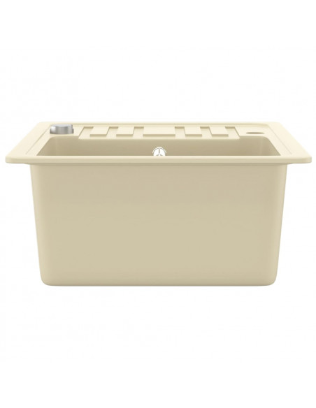 Lavello da Cucina in Granito Vasca Singola Beige