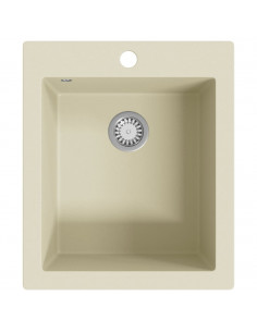 Lavello da Cucina in Granito Vasca Singola Beige 2