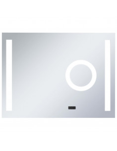 Specchio LED da Bagno con Sensore Tattile 80x60 cm 2