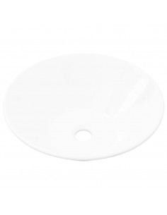 Lavello da Bagno in Ceramica Porcellana Bacino Bianco 2