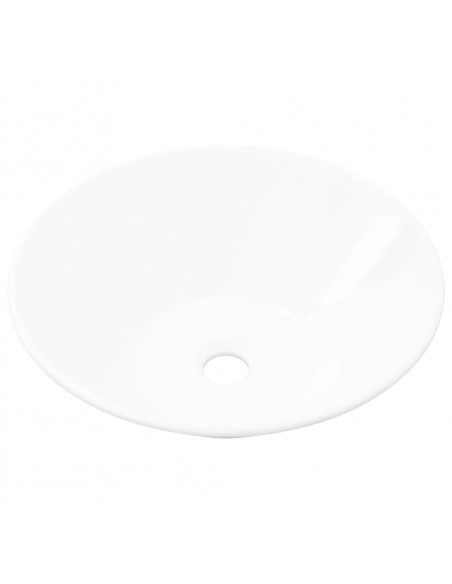 Lavello da Bagno in Ceramica Porcellana Bacino Bianco