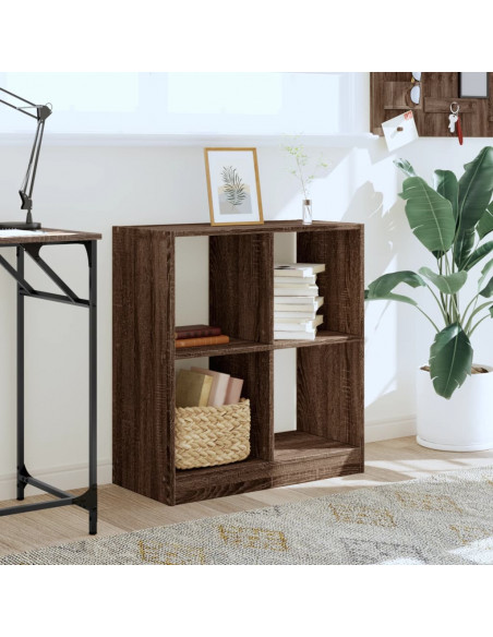Libreria Rovere Marrone 68,5x32x75 cm in Legno Multistrato