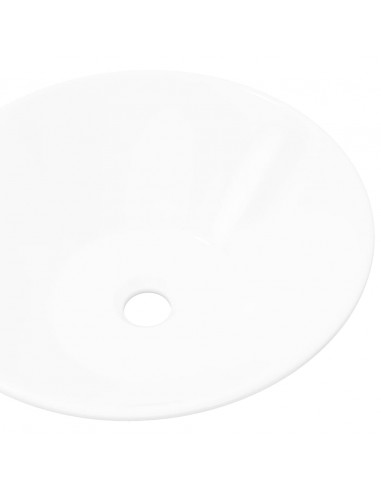 Lavello da Bagno in Ceramica Porcellana Bacino Bianco