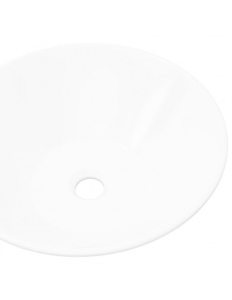 Lavello da Bagno in Ceramica Porcellana Bacino Bianco